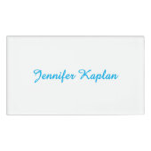 Badge D'identification Classical Handwriting Minimalist Professional (Devant)