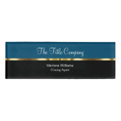 Badge D'identification Classy Fermeture Agent Thème Immobilier (Devant)