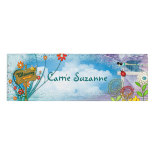 Badge D'identification Clear Blue Whimsey