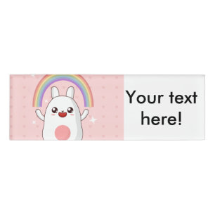 Badge D'identification Clipart arc-en-ciel de Kawaii