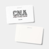 Badge d'identification CNA (Avant & arrière)