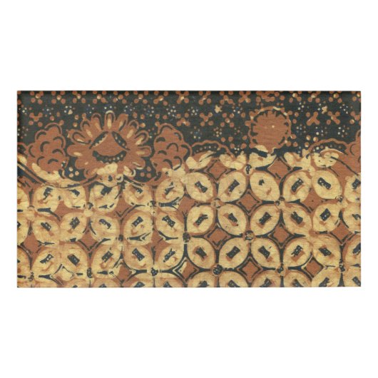 Badge D'identification Coffee Bean Earthy Boho Rustique (Devant)