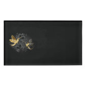 Badge D'identification Colibri noir et or (Devant)