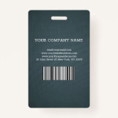 Badge d'identification commerciale de la photo de  (Dos)