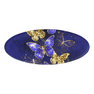 Badge D'identification Composition avec papillons Sapphire