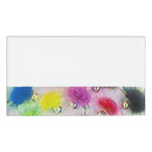 Badge D'identification conception Fluff Party de nom réutilisable (Devant)