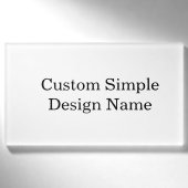 Badge D'identification Conception personnalisée sur mesure 3,5" x 2" (Devant)