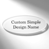 Badge D'identification Conception personnalisée sur mesure 7,62 cm x 2,86 (Devant)