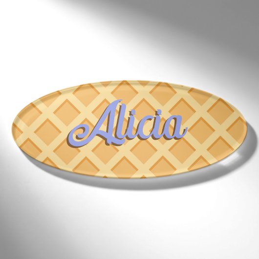Badge D'identification Cône Gaufre (Devant)