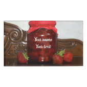 Badge D'identification confiture de fraise (Devant)