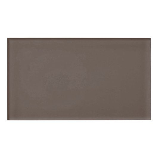 Badge D'identification Contre un mur Brown élégant (Devant)