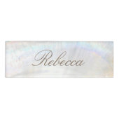 Badge D'identification Coquillage Employé Personnel Nom magnétique Balise (Devant)