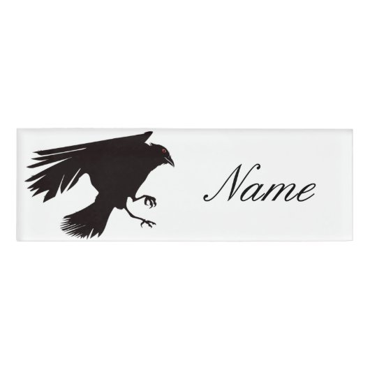 Badge D'identification Corbeau noir vol Thunder_Cove (Devant)