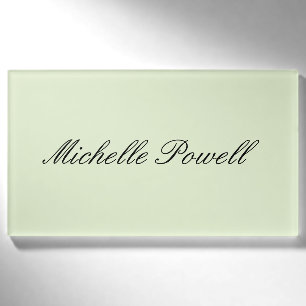 Badge D'identification Couleur Pastel Clair Moderne Script Tendance