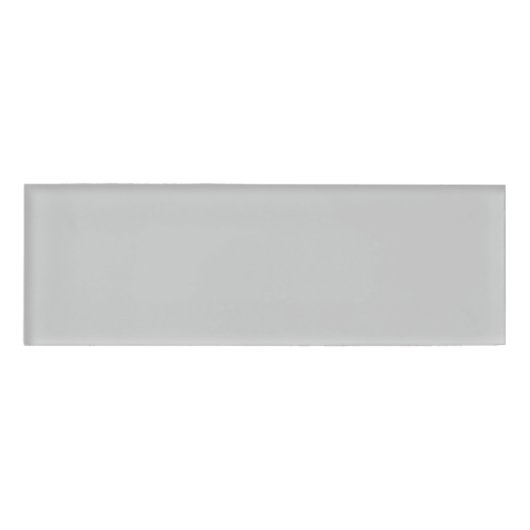 Badge D'identification Couleur simple gris (Devant)