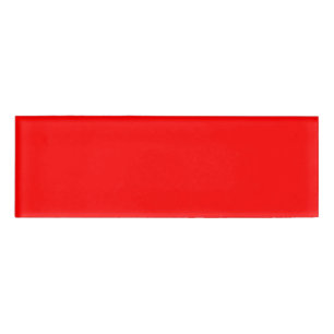 Badge D'identification Couleur simple rouge uni