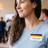 Badge D'identification COULEURS DE DRAPEAU ALLEMANDE + vos idées
