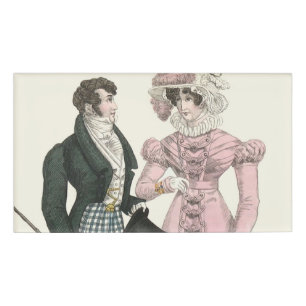 Badge D'identification Couple Mariage Antique 1823 Homme Femme Mode
