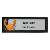 Badge D'identification Crab orange (Devant)