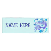 Badge D'identification Créature de la fée mauve de sirène (Devant)