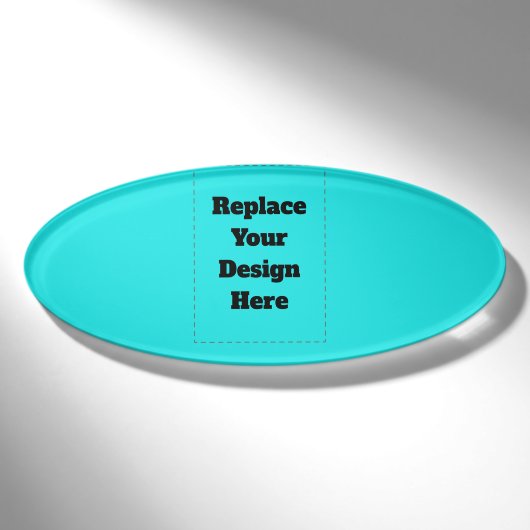 Badge D'identification Créez votre propre cyan (Devant)