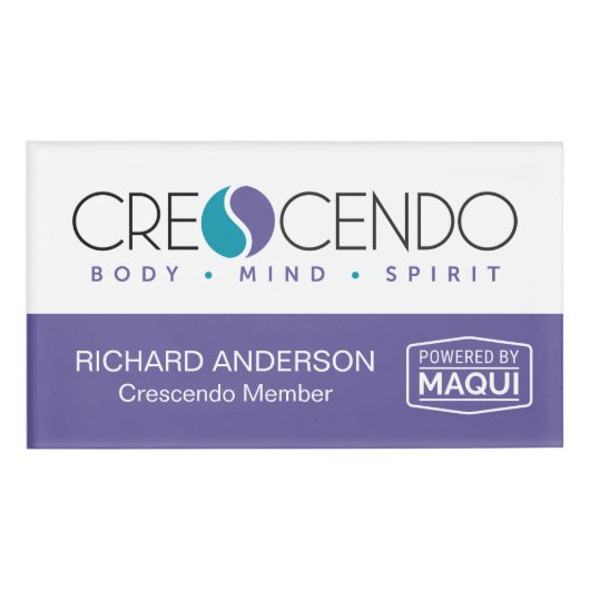 Badge D'identification Crescendo (Devant)