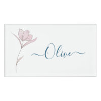 Croquis floral aquarelle personnalisée