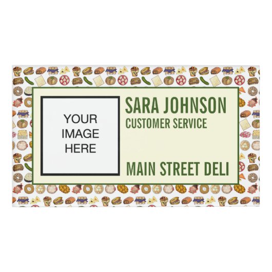 Badge D'identification Cuisine juive Cuisine Aliments Deli Restaurant Caf (Devant)