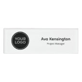 Badge D'identification Custom Logo Name Tag | Professional Employee Name (Devant)
