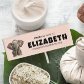 Badge D'identification Customisé Bonjour Mon Nom Est Elephant Nom Magnéti