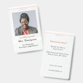 Badge d'identification d'administrateur de rentrée (Avant & arrière)