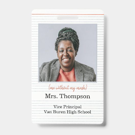 Badge d'identification d'administrateur de rentrée (Avant)