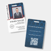 Badge d'identification d'agent de signature de prê (Avant & arrière)