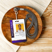 Badge d'identification d'agent de signature de prê