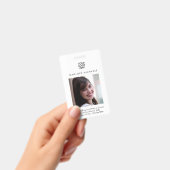 Badge d'identification de base avec photo et logo (Manuel / portable)