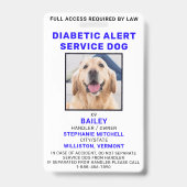 Badge d'identification de chien de service d'alert (Avant)