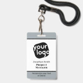 Badge d'identification de conférence personnali (Avant avec lanière)