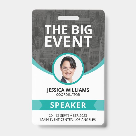 Badge d'identification de conférencier invité pour (Avant)