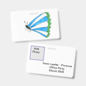 Badge d'identification de Florance (Avant & arrière)