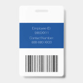 Badge d'identification de garde de sécurité person (Arrière)