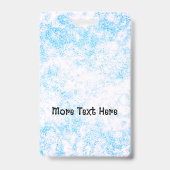 Badge d'identification de la photo bleue (Dos)