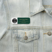 Badge d'identification de la société Logo Budget (En situation)