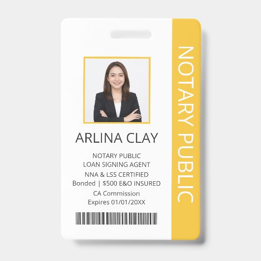 Badge d'identification de l'agent de signature de  (Avant)