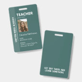 Badge d'identification de l'éducateur à domicile G (Avant & arrière)