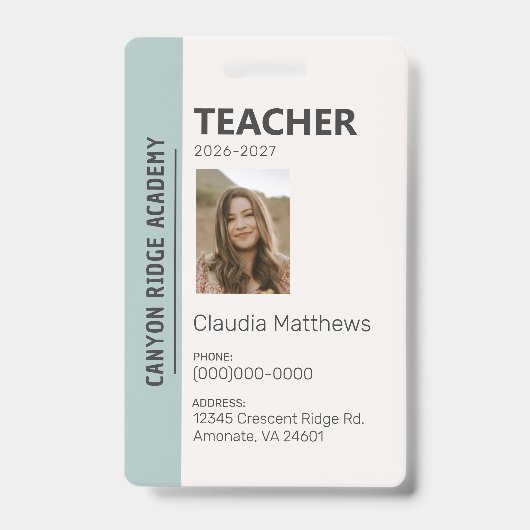 Badge d'identification de l'éducateur à domicile M (Avant)