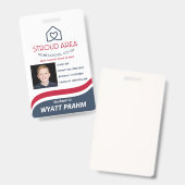 Badge d'identification de l'élève de l'école à dom (Avant & arrière)