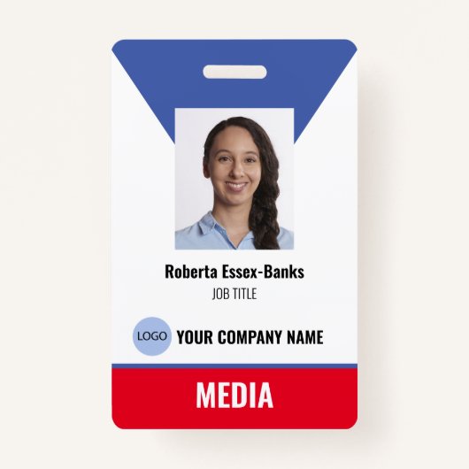 Badge d'identification de l'employé (Devant)