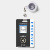 Badge d'identification de l'employé (Avant avec rétractable)