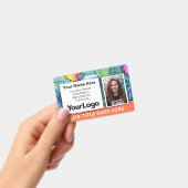 🧡 Badge d'identification de l'employé aquarelle n (Manuel / portable)