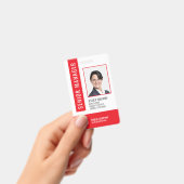 Badge d'identification de l'employé du personnel a (Manuel / portable)
